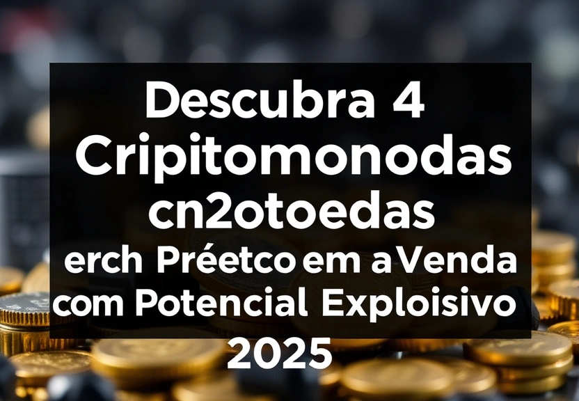 Representação visual de Descubra 4 Criptomoedas em Pré-Venda com Potencial Explosivo para 2025