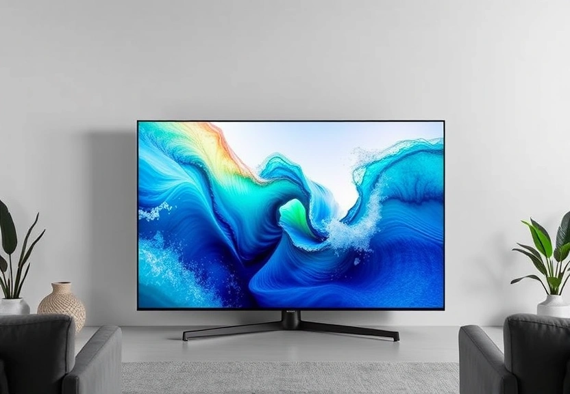 Representação visual de Aproveite 38% de Desconto na TV Samsung QLED 43” com 4K e AI no Magalu!