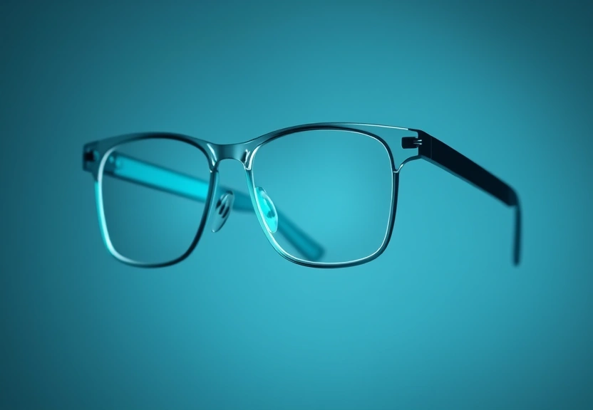 Representação visual de Meta lança óculos inteligentes com tela translúcida e controle por gestos inovador