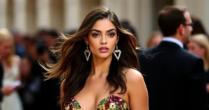 Livia Nunes brilha no desfile Summer 26 da Saint Laurent em Paris