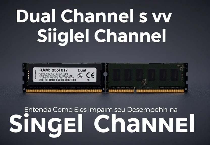 Representação visual de Dual Channel vs Single Channel: Entenda Como Eles Impactam seu Desempenho na RAM