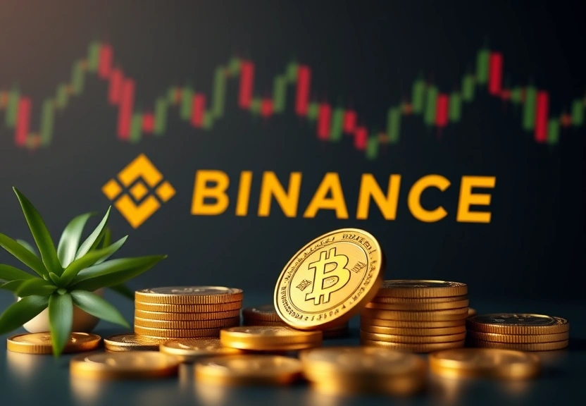 Representação visual de Binance aumenta reservas de Bitcoin