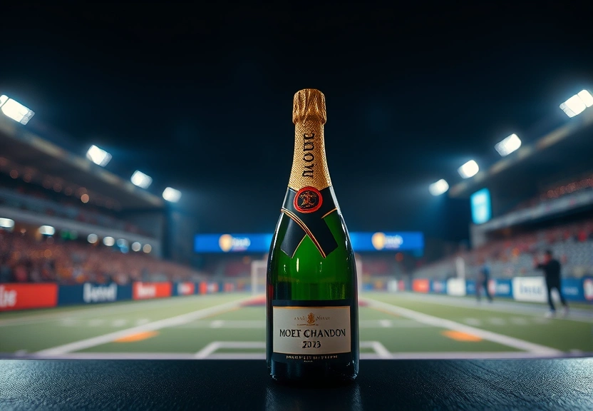 Representação visual de Moët & Chandon celebra a emoção da Fórmula 1 no Grande Prêmio de São Paulo 2025