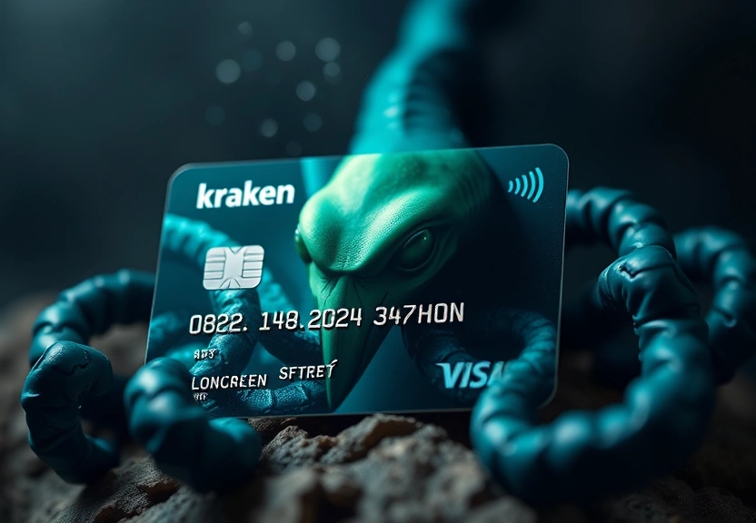 Representação visual de Kraken expande app com cartão de débito e conta salário para competir com bancos