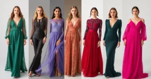 Helena Silvarolli revela os vestidos longos que vão dominar as festas de fim de ano.