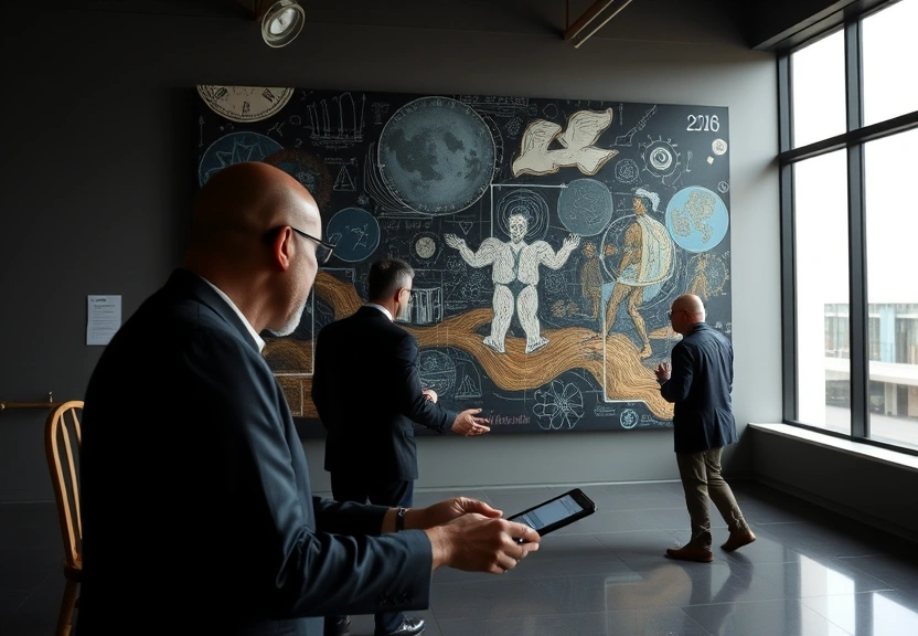 Representação visual de Rafael Pereira inaugura 2026 com pinturas que unem memória, corpo e ancestralidade