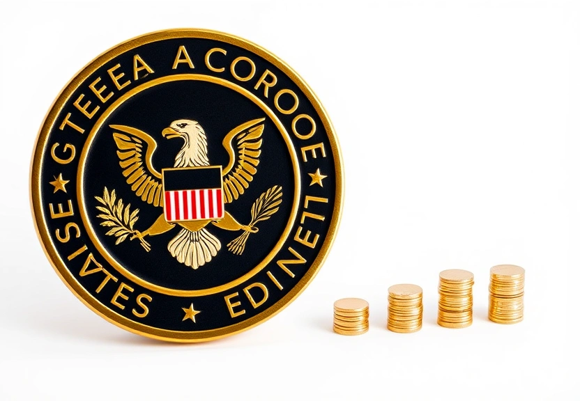 Representação visual de SEC e CFTC avançam em alinhamento cripto e reduzem incerteza