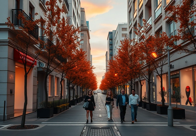Representação visual de Do entardecer urbano às passarelas, o laranja assume o protagonismo da temporada